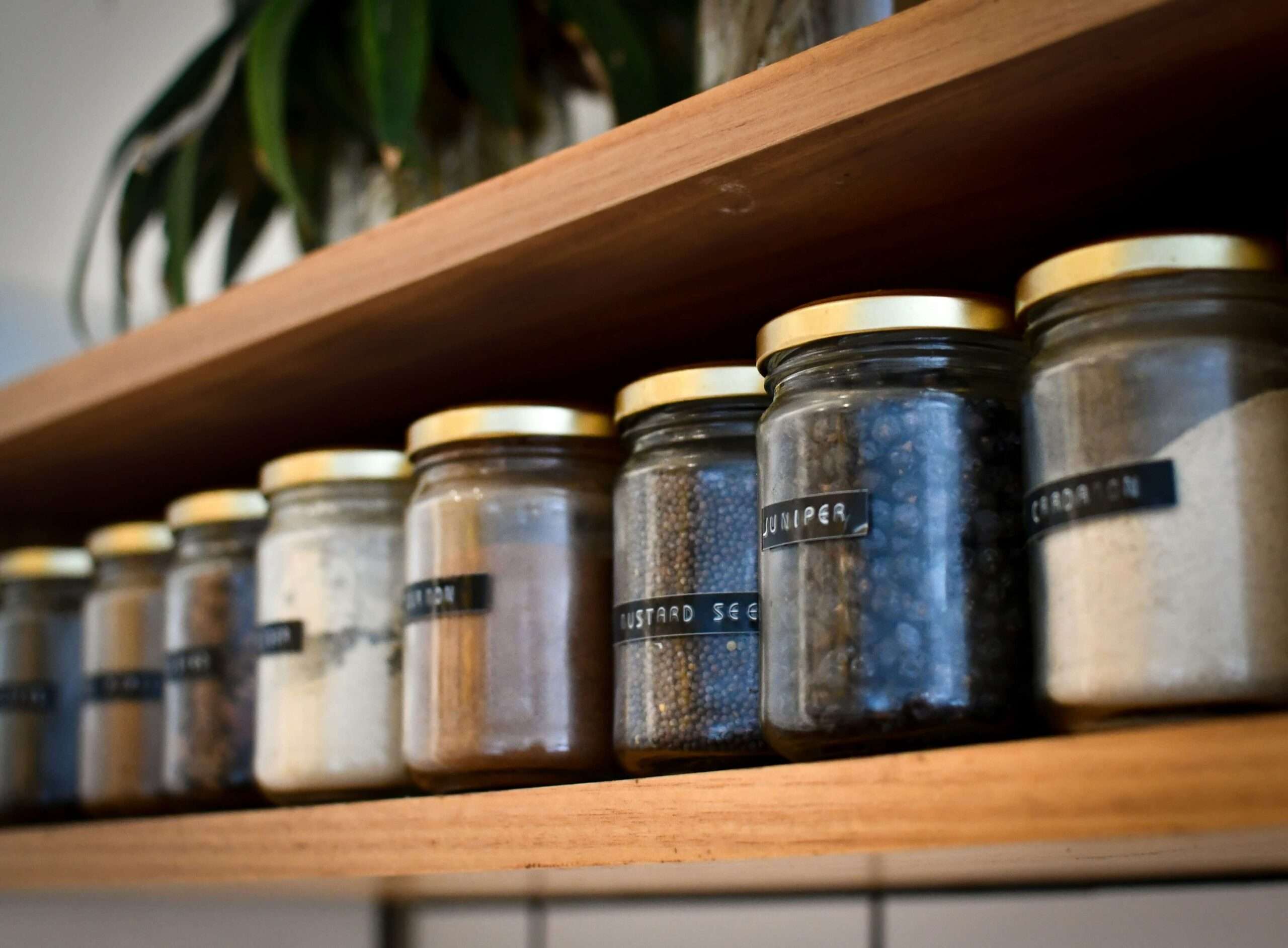 Get a spice rack and label everything