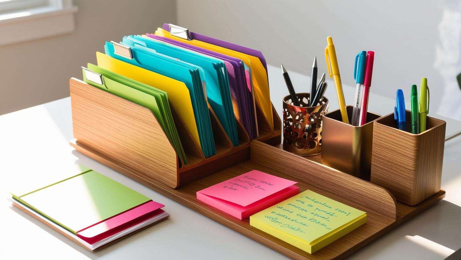 Get a desk organizer